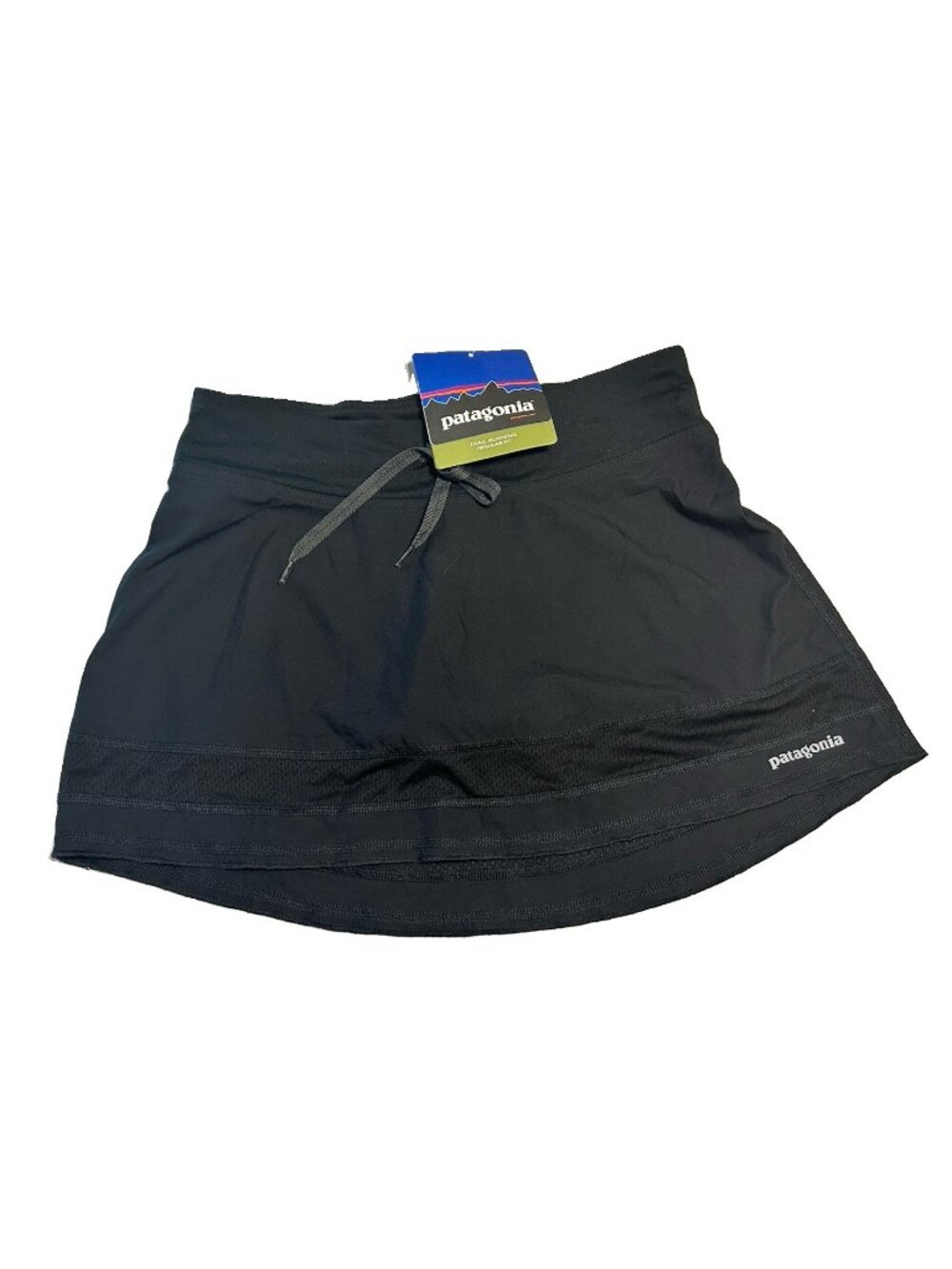 NWT Patagonia Woman XS BLACK Tennis Golf pickleball hiking skort Stretch pull on